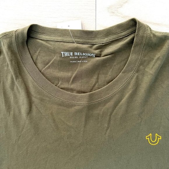 True Religion  105290 Horseshoe Icon Long Sleeve Tee Kalamata - Picture 4 of 5